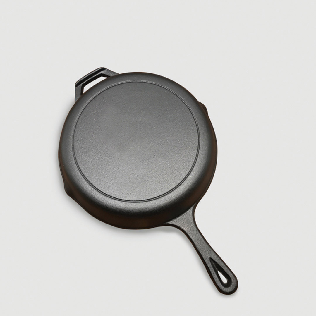 SOGA 2X 30cm Round Cast Iron Frying Pan Skillet Steak Sizzle Platter with Helper Handle, Home & Living, Kitchen & Dining, Cookware, Frying Pans,  - NZ DEPOT 9