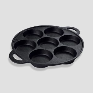 SOGA 2X 31.5cm Cast Iron Takoyaki Fry Pan Octopus Balls Maker 7 Hole Cavities Grill Mold, Home & Living, Kitchen & Dining, Cookware, Frying Pans, ,  - NZ DEPOT 2