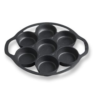 SOGA 2X 32cm Cast Iron Takoyaki Fry Pan Octopus Balls Maker 7 Hole Cavities Grill Mold, Home & Living, Kitchen & Dining, Cookware, Frying Pans, ,  - NZ DEPOT 2