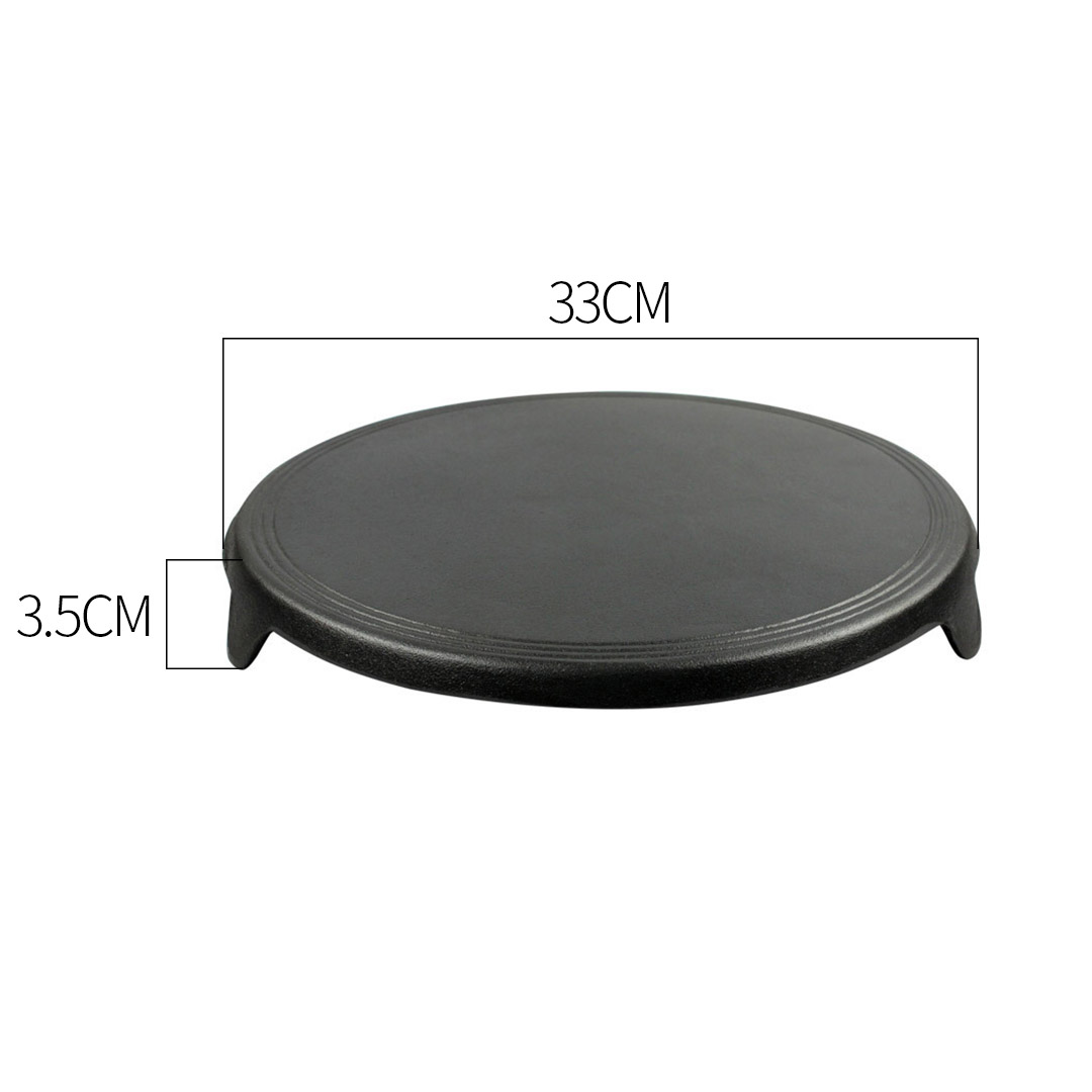 Soga 2X 33Cm Reversible Round Cast Iron Induction Crepes Pan Baking Cookie Pancake Pizza Bakeware, Home &Amp; Living, Kitchen &Amp; Dining, Cookware, Frying Pans, ,  - Nz Depot 2