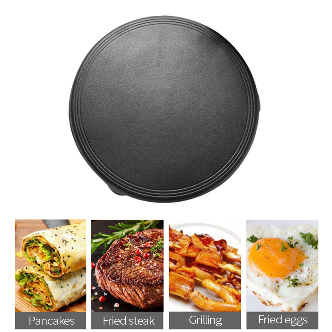 Soga 2X 33Cm Reversible Round Cast Iron Induction Crepes Pan Baking Cookie Pancake Pizza Bakeware, Home &Amp; Living, Kitchen &Amp; Dining, Cookware, Frying Pans, ,  - Nz Depot 4