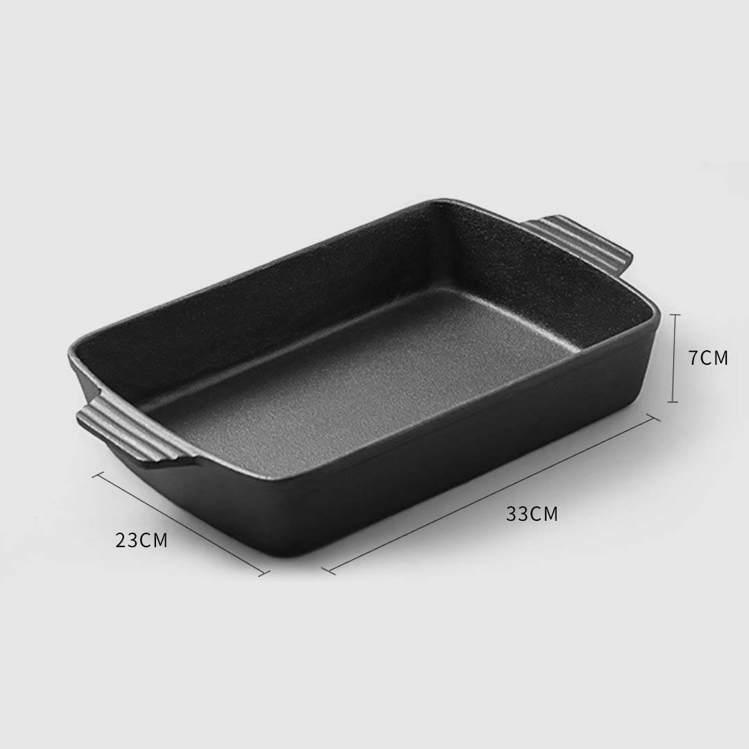 Soga 2X 33Cm Cast Iron Rectangle Bread Cake Baking Dish Lasagna Roasting Pan, Home &Amp; Living, Kitchen &Amp; Dining, Bakeware, Baking Dishes, ,  - Nz Depot 5