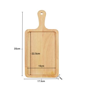 SOGA 2X 35cm Rectangle Premium Wooden Oak Food Serving Tray Charcuterie Board Paddle Home Decor, Kitchenware, Table Top, Servingware, Servingware Platter, ,  - NZ DEPOT 2