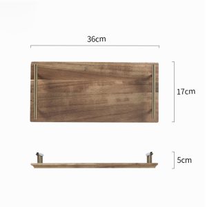 SOGA 2X 36cm Brown Rectangle Wooden Acacia Food Serving Tray Charcuterie Board Centerpiece  Home Decor, Kitchenware, Table Top, Servingware, Servingware Platter, ,  - NZ DEPOT 2