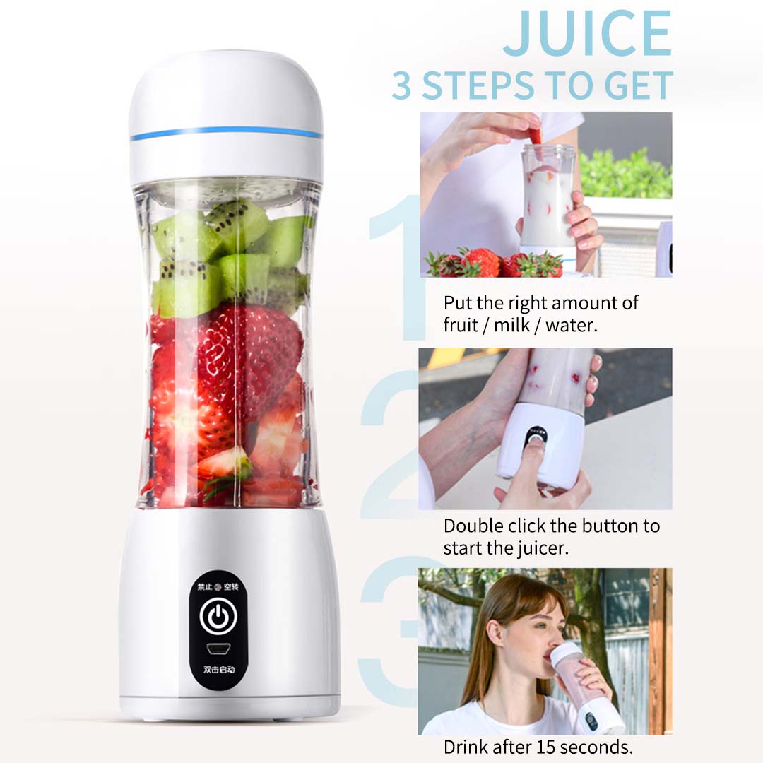 Soga 2X 380Ml Portable Mini Usb Rechargeable Handheld Fruit Mixer Juicer Blue, Electronics &Amp; Appliances, Appliances, Small Kitchen Appliances, Coffee Machines &Amp; Beverages, Juicers,  - Nz Depot 7