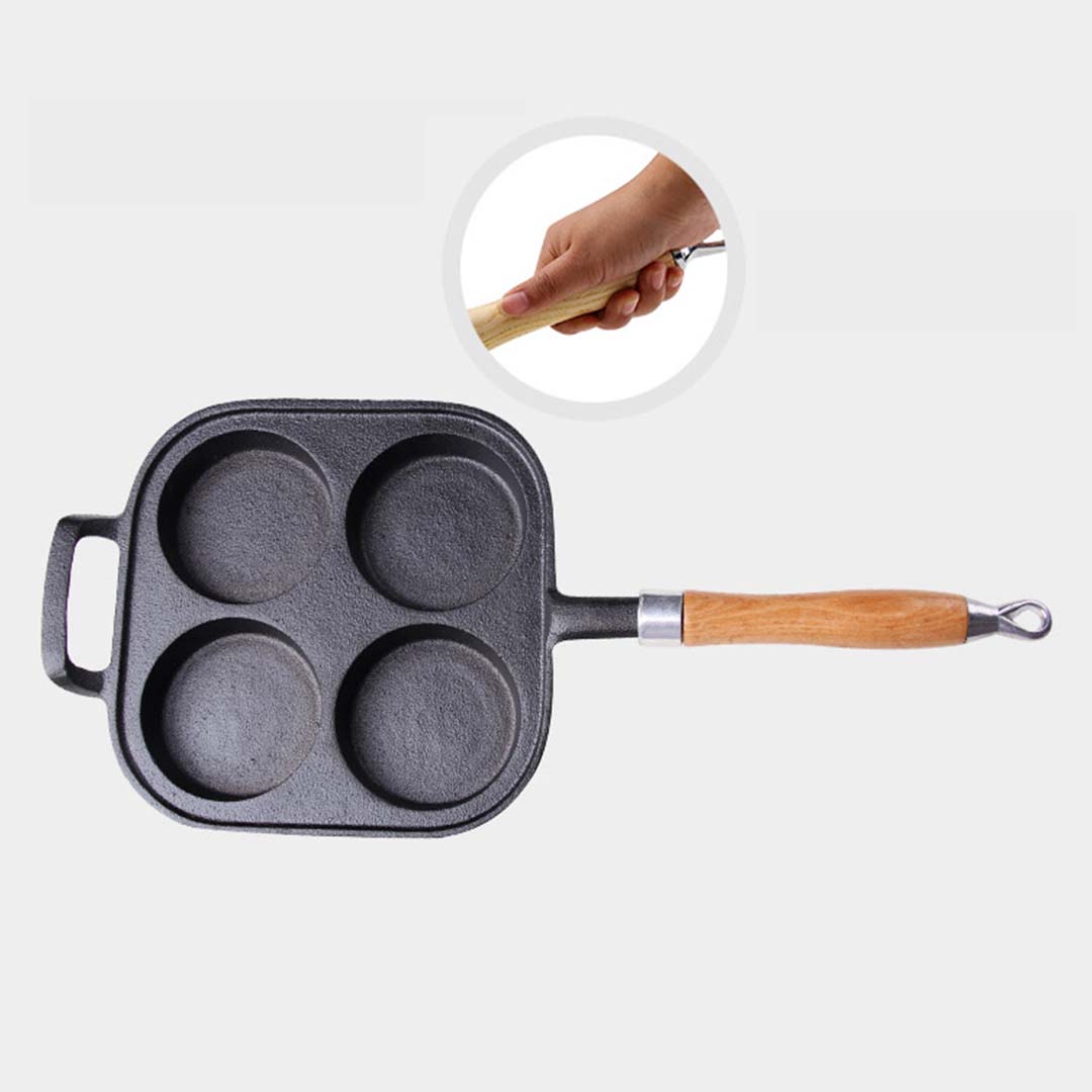 Soga 2X 4 Mold Cast Iron Breakfast Fried Egg Pancake Omelette Fry Pan, Home &Amp; Living, Kitchen &Amp; Dining, Cookware, Frying Pans, ,  - Nz Depot 3