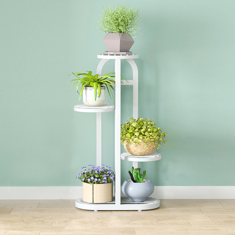 Soga 2X 4 Tier 5 Pots White Metal Plant Rack Flowerpot Storage Display Stand Holder Home Garden Decor, Home &Amp; Living, Home Decor, Indoor Pots, Planters And Plant Stands, , ,  - Nz Depot 2