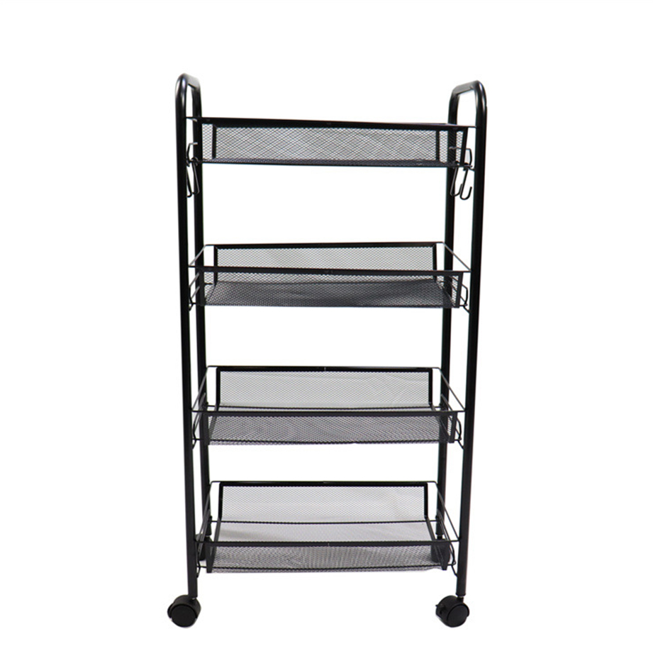 Soga 2X 4 Tier Steel Black Bee Mesh Kitchen Cart Multi-Functional Shelves Portable Storage Organizer With Wheels, Garden, Tools &Amp; Hardware, Garage Storage &Amp; Organisation, Utility Shelves, , ,  - Nz Depot 8