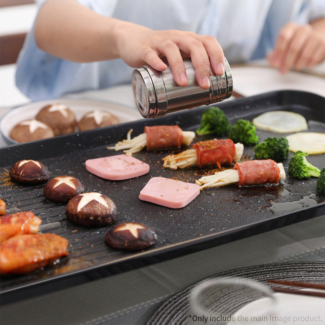 Soga 2X 48Cm Electric Bbq Grill Teppanyaki Tough Non-Stick Surface Hot Plate Kitchen 3-5 Person, Electronics &Amp; Appliances &Gt; Appliances &Gt; Small Kitchen Appliances &Gt; Benchtop Cooking &Gt; Sandwich Presses &Amp; Grills, , , , ,  - Nz Depot 6