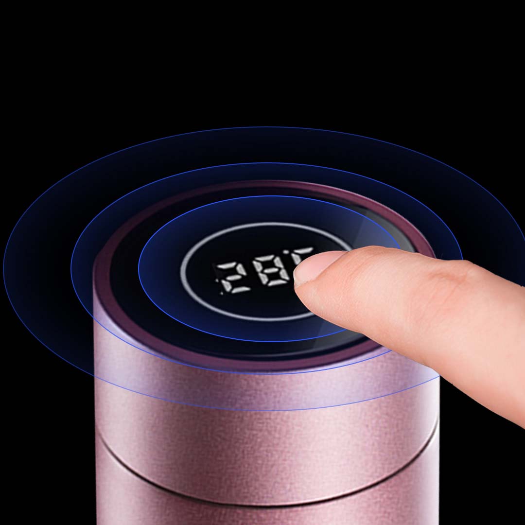 SOGA 2X 500ML Stainless Steel Smart LCD Thermometer Display Bottle Vacuum Flask Thermos Rose Gold, home & living, kitchen & dining, drinkware, bottles & jugs, ,  - NZ DEPOT 5