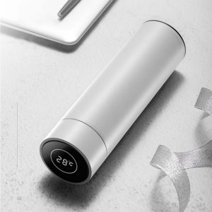 SOGA 2X 500ML Stainless Steel Smart LCD Thermometer Display Bottle Vacuum Flask Thermos White, home & living, kitchen & dining, drinkware, bottles & jugs, ,  - NZ DEPOT 2