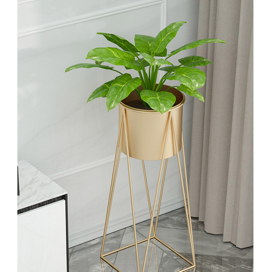 Soga 2X 50Cm Gold Metal Plant Stand With Gold Flower Pot Holder Corner Shelving Rack Indoor Display, Home &Amp; Living, Home Decor, Indoor Pots, Planters And Plant Stands, , ,  - Nz Depot 6