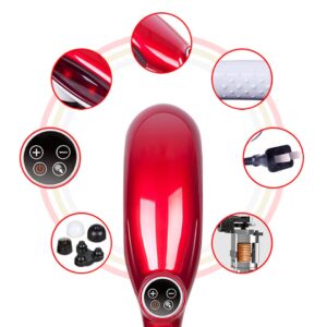 SOGA 2X 6 Heads Portable Handheld Massager Soothing Stimulate Blood Flow Shoulder Red, health & beauty > personal care > massagers, , , , ,  - NZ DEPOT 2