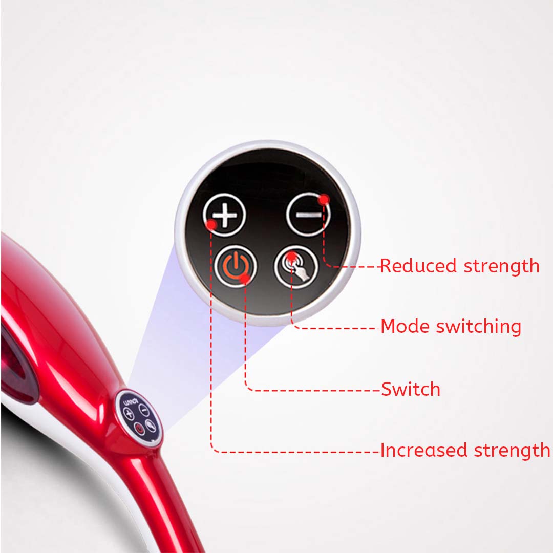 Soga 2X 6 Heads Portable Handheld Massager Soothing Stimulate Blood Flow Shoulder Red, Health &Amp; Beauty &Gt; Personal Care &Gt; Massagers, , , , ,  - Nz Depot 3