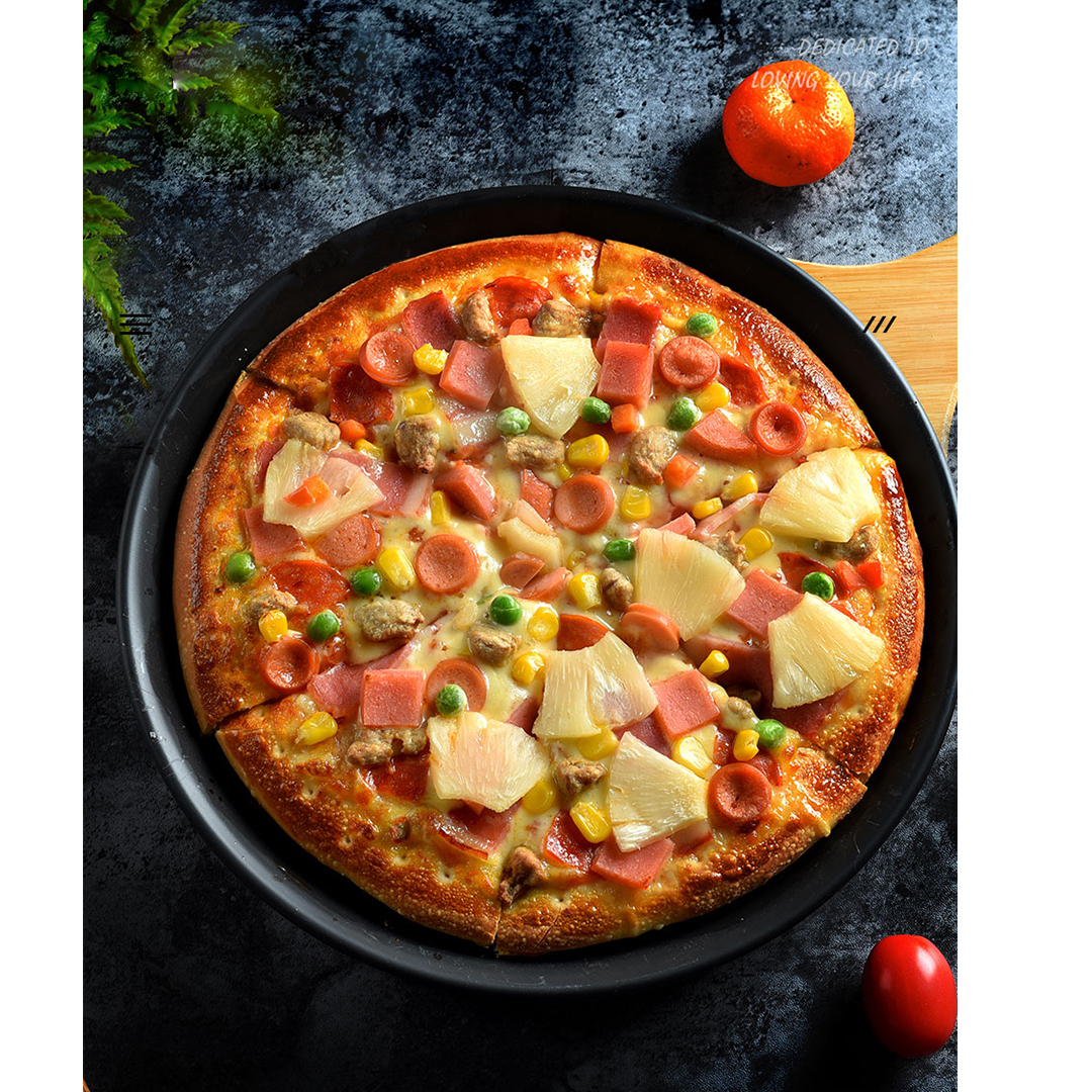 Soga 2X 7-Inch Round Black Steel Non-Stick Pizza Tray Oven Baking Plate Pan, Home &Amp; Living, Kitchen &Amp; Dining, Kitchen Tools &Amp; Utensils, Pasta &Amp; Pizza Tools, ,  - Nz Depot 9