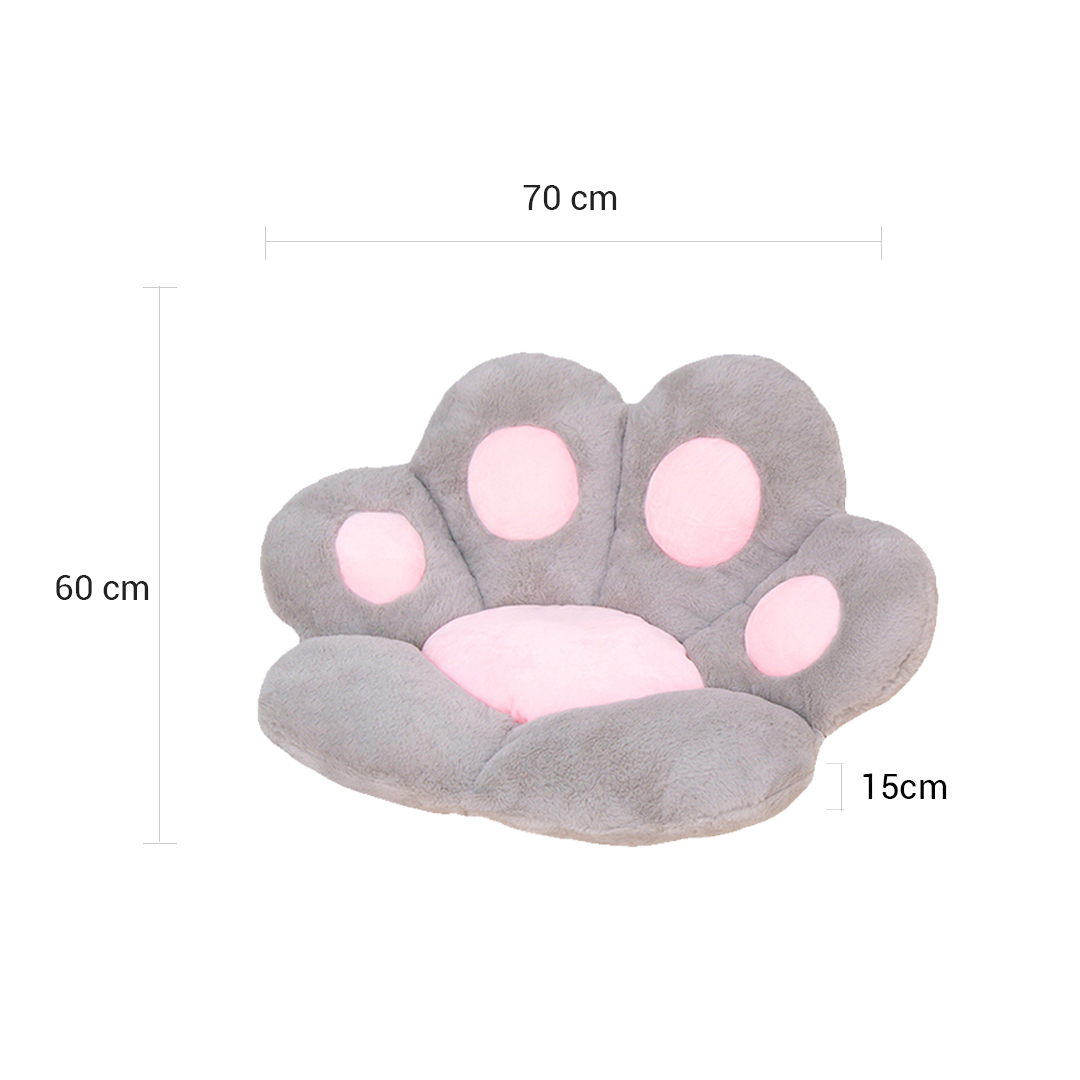 SOGA 2X 70cm Grey Paw Shape Cushion Warm Lazy Sofa Decorative Pillow Backseat Plush Mat Home Decor, Furniture, Living Room Furniture, Occasional Chairs, ,  - NZ DEPOT 4