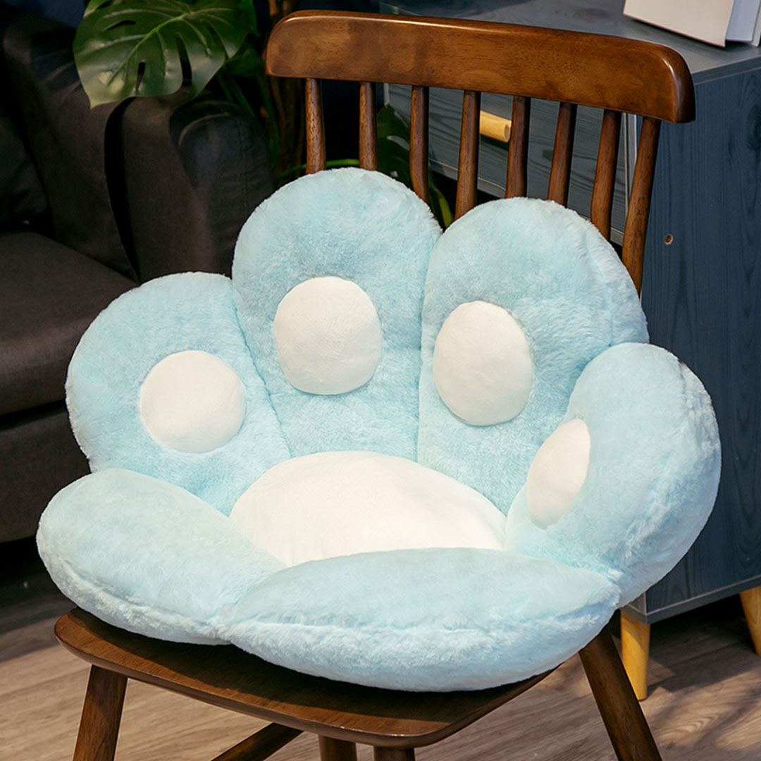 Soga 2X 70Cm Mint Blue Paw Shape Cushion Warm Lazy Sofa Decorative Pillow Backseat Plush Mat Home Decor, Furniture, Living Room Furniture, Occasional Chairs, , ,  - Nz Depot 2