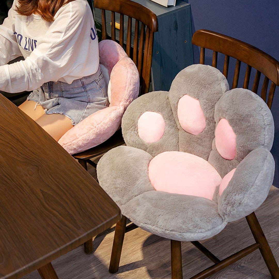 SOGA 2X 70cm Pink Paw Shape Cushion Warm Lazy Sofa Decorative Pillow Backseat Plush Mat Home Decor, Furniture, Living Room Furniture, Occasional Chairs, ,  - NZ DEPOT 5