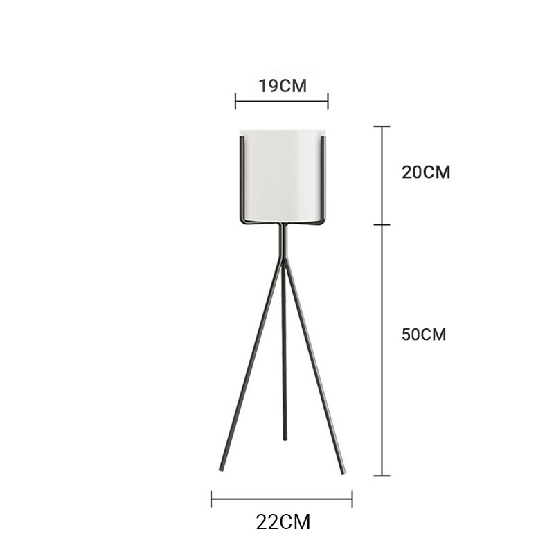 Soga 2X 70Cm Tripod Flower Pot Plant Stand With White Flowerpot Holder Rack Indoor Display, Home &Amp; Living, Home Decor, Indoor Pots, Planters And Plant Stands, , ,  - Nz Depot 2