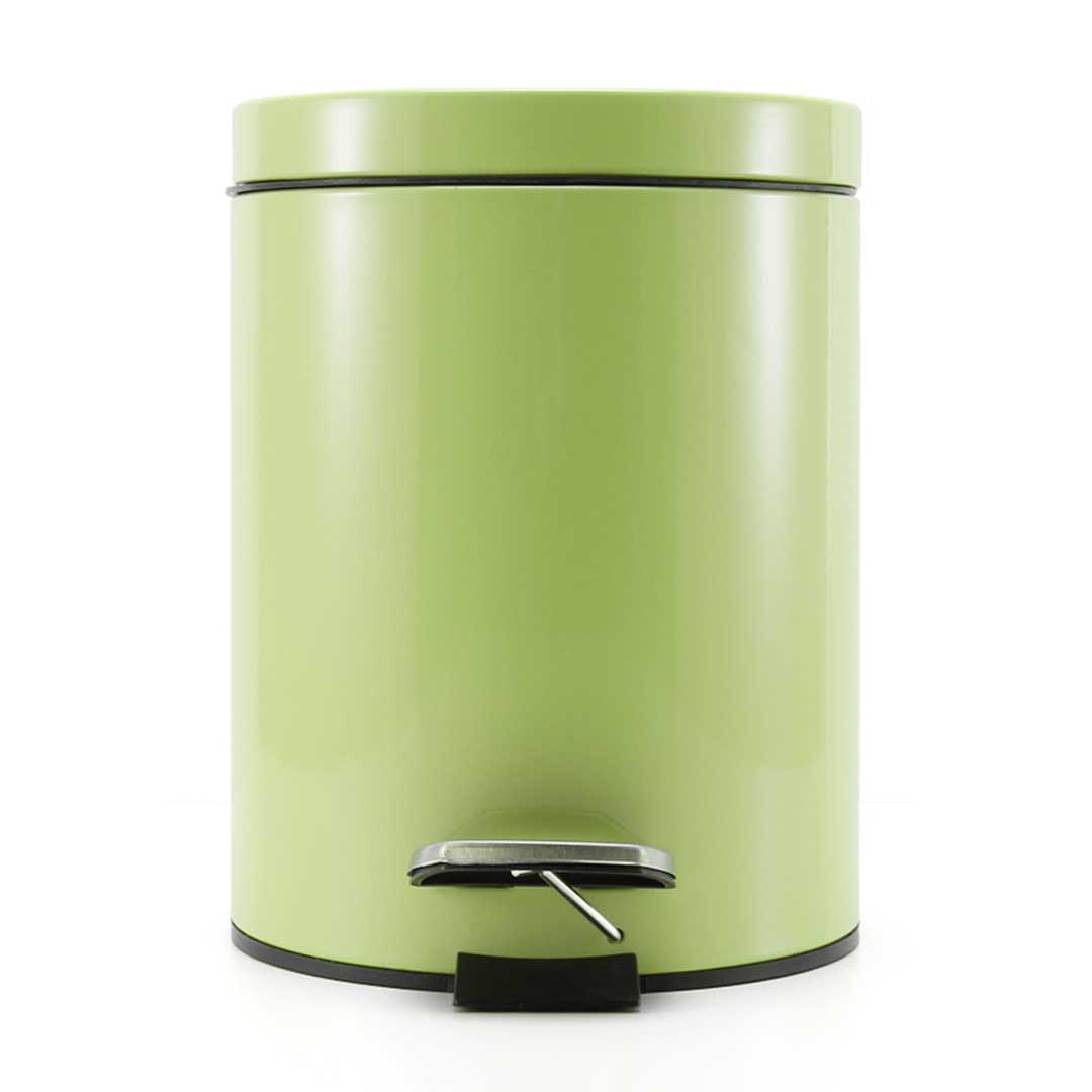 Soga 2X 7L Foot Pedal Stainless Steel Rubbish Recycling Garbage Waste Trash Bin Round Green, Home &Amp; Living, Kitchen &Amp; Dining, Kitchen Storage, Kitchen Bins, ,  - Nz Depot 2