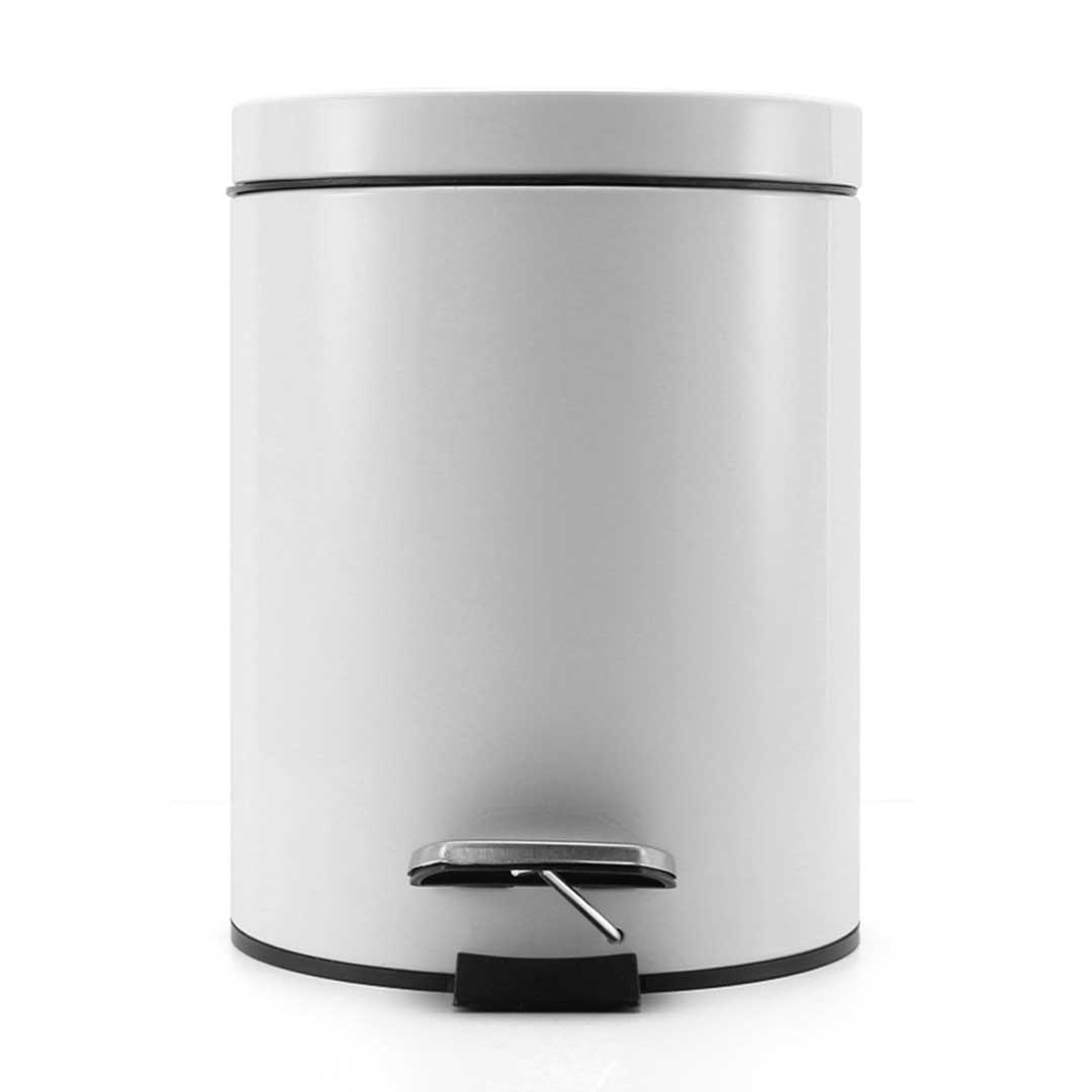 Soga 2X 7L Foot Pedal Stainless Steel Rubbish Recycling Garbage Waste Trash Bin Round White, Home &Amp; Living, Kitchen &Amp; Dining, Kitchen Storage, Kitchen Bins, ,  - Nz Depot 2