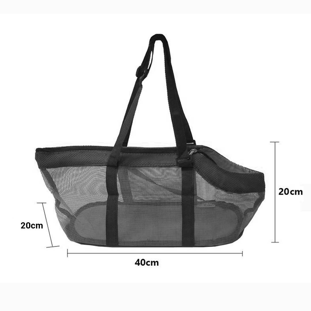 Soga 2X Black Pet Carrier Bag Breathable Net Mesh Tote Pouch Dog Cat Travel Essentials, Pet Supplies, Dogs, Carriers &Amp; Travel Products, , ,  - Nz Depot 8