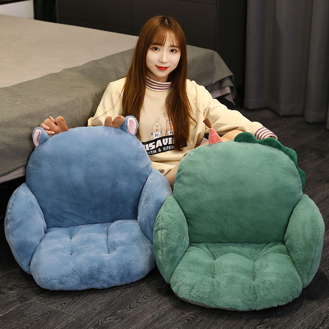 Soga 2X Blue Deer Shape Cushion Soft Leaning Bedside Pad Sedentary Plushie Pillow Home Decor, Furniture, Living Room Furniture, Occasional Chairs, ,  - Nz Depot 8