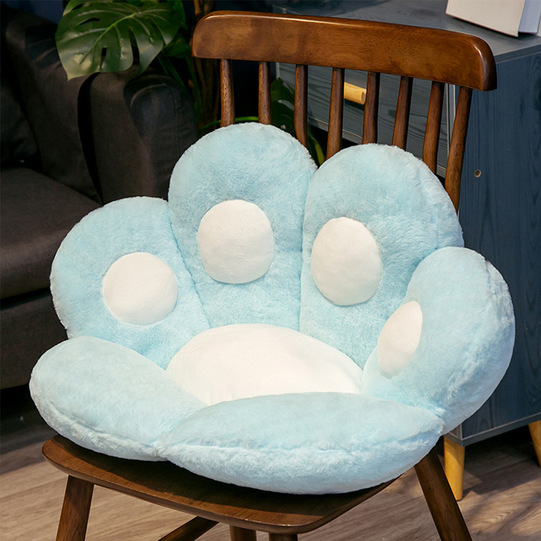 Soga 2X Blue Paw Shape Cushion Warm Lazy Sofa Decorative Pillow Backseat Plush Mat Home Decor, Furniture, Living Room Furniture, Occasional Chairs, , ,  - Nz Depot 2