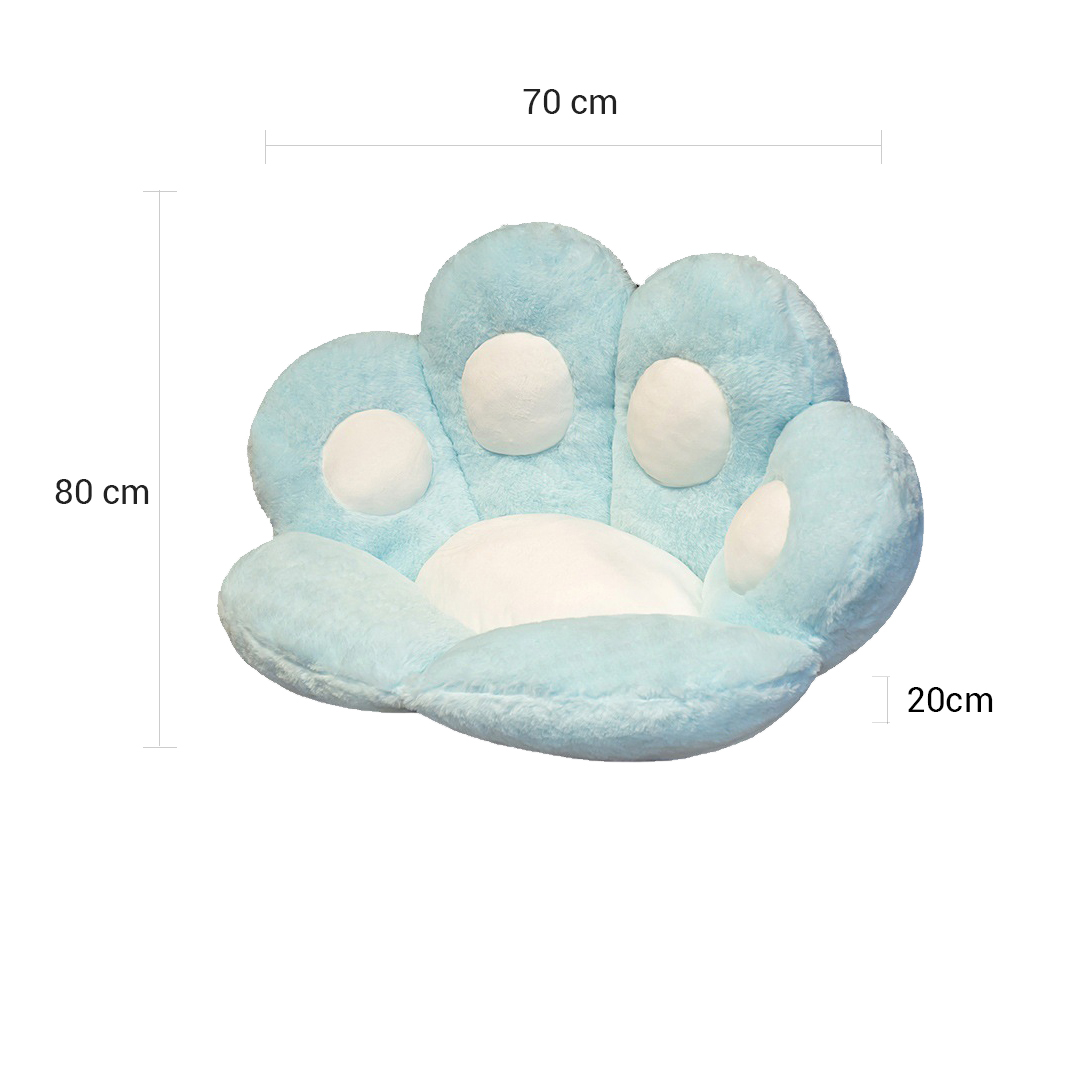 Soga 2X Blue Paw Shape Cushion Warm Lazy Sofa Decorative Pillow Backseat Plush Mat Home Decor, Furniture, Living Room Furniture, Occasional Chairs, , ,  - Nz Depot 6