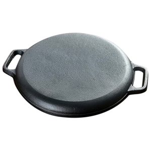 SOGA 2X Cast Iron 30cm Frying Pan Skillet Coating Steak Sizzle Platter, Home & Living, Kitchen & Dining, Cookware, Griddles & Grill Pans, ,  - NZ DEPOT 2