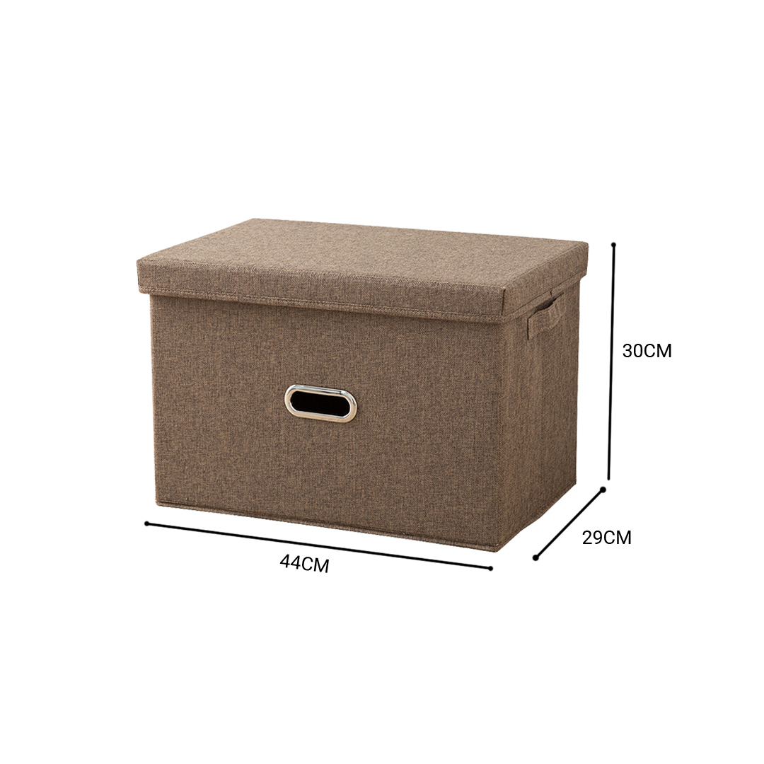 Soga 2X Coffee Large Foldable Canvas Storage Box Cube Clothes Basket Organiser Home Decorative Box, Furniture, Storage &Amp; Shelving, Home Storage, , ,  - Nz Depot 6