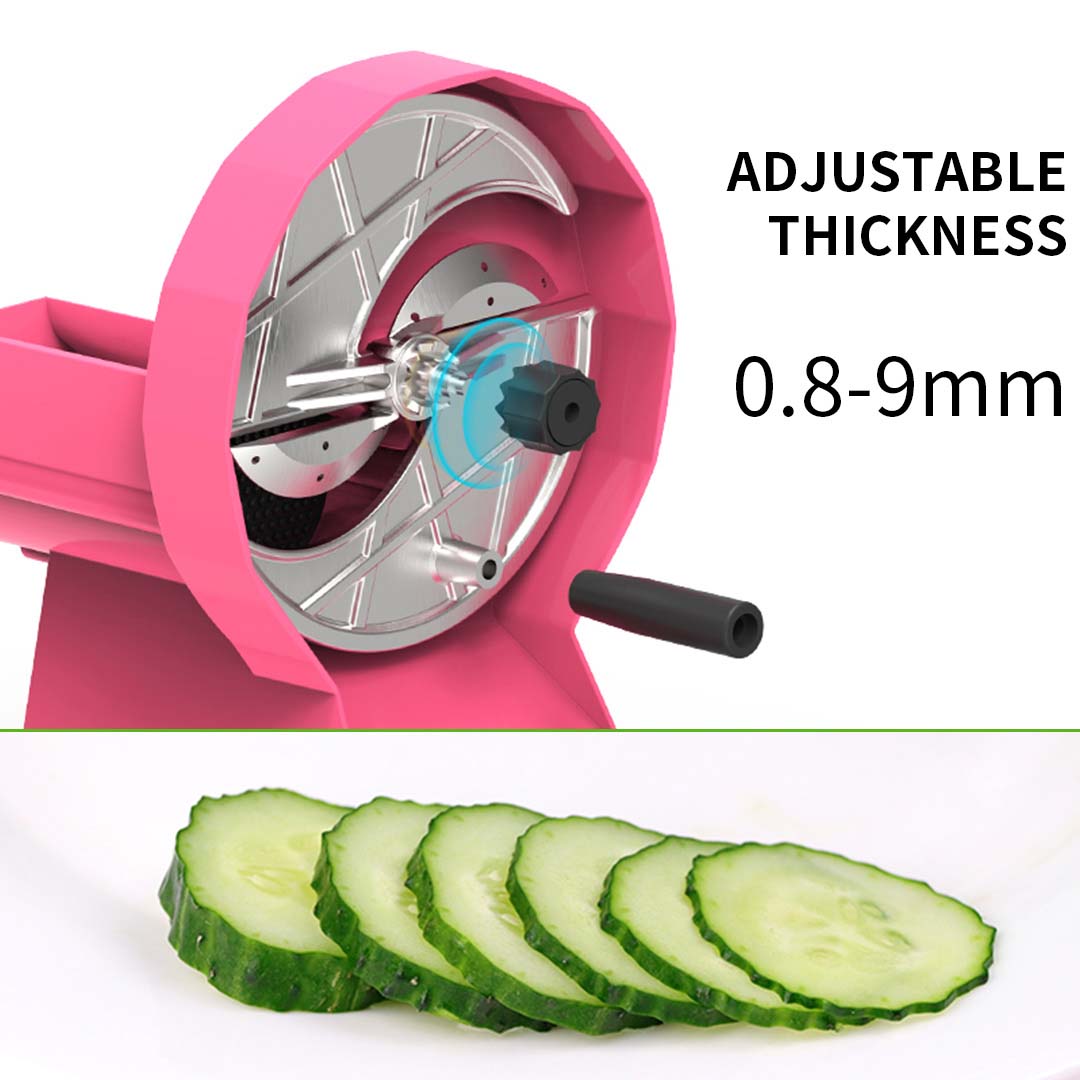 Soga 2X Commercial Manual Vegetable Fruit Slicer Kitchen Cutter Machine Pink, Home &Amp; Living, Kitchen &Amp; Dining, Kitchen Tools &Amp; Utensils, Graters, Peelers &Amp; Slicers, ,  - Nz Depot 4