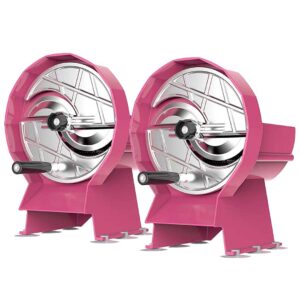 SOGA 2X Commercial Manual Vegetable Fruit Slicer Kitchen Cutter Machine Pink, Home & Living, Kitchen & Dining, Kitchen Tools & Utensils, Graters, Peelers & Slicers, ,  - NZ DEPOT 1