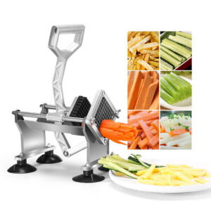 SOGA 2X Stainless Steel Potato Cutter Commercial-Grade French Fry and Fruit/Vegetable Slicer with 3 Blades, Home & Living, Kitchen & Dining, Kitchen Tools & Utensils, Graters, Peelers & Slicers, ,  - NZ DEPOT 2