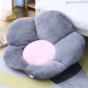 SOGA 2X Dark Gray Whimsical Big Flower Shape Cushion Soft Leaning Bedside Pad Floor Plush Pillow Home Decor, Furniture, Living Room Furniture, Occasional Chairs, , ,  - NZ DEPOT 2