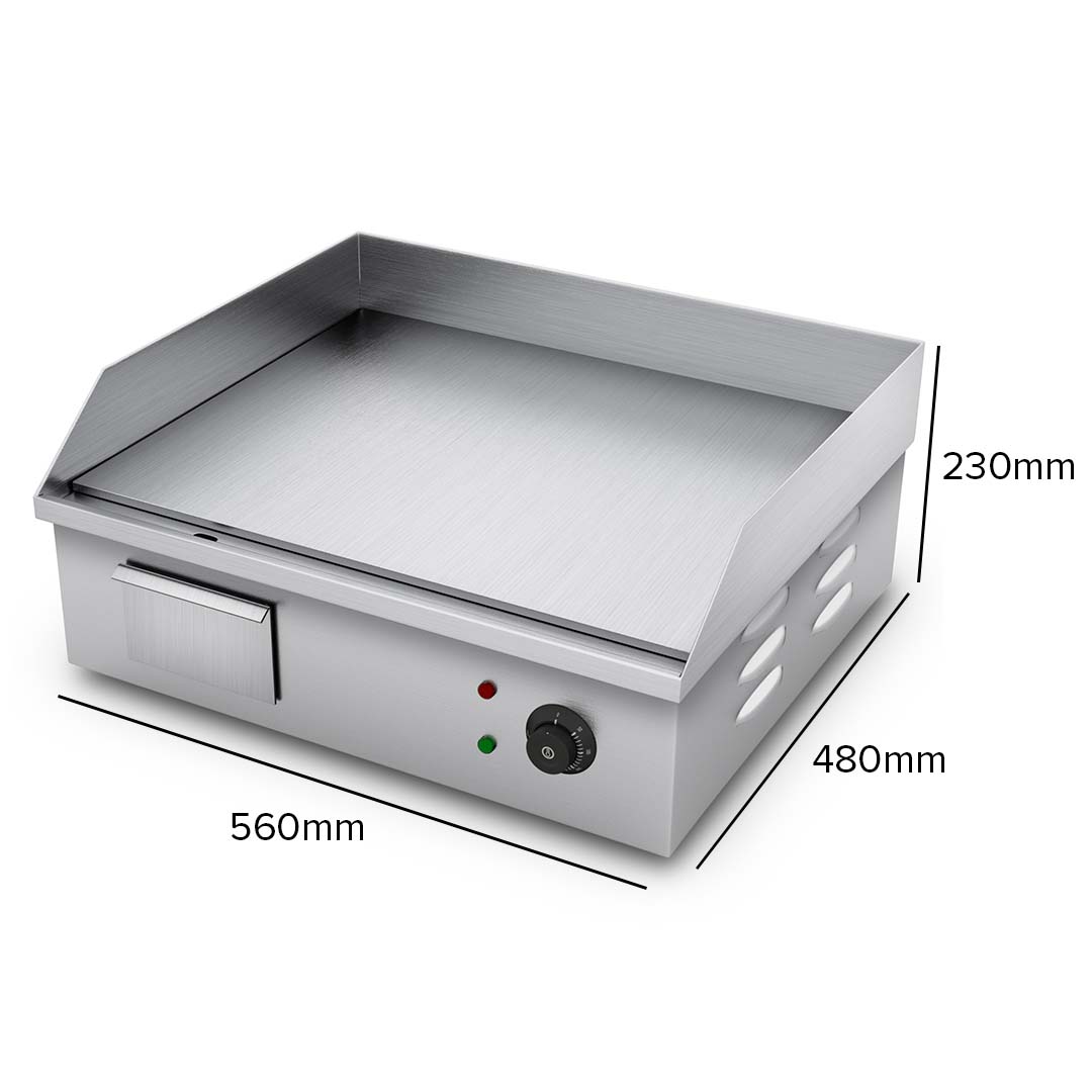 Soga 2X Electric Stainless Steel Flat Griddle Grill Bbq Hot Plate 2200W, Home &Amp; Living, Kitchen &Amp; Dining, Cookware, Griddles &Amp; Grill Pans, ,  - Nz Depot 3