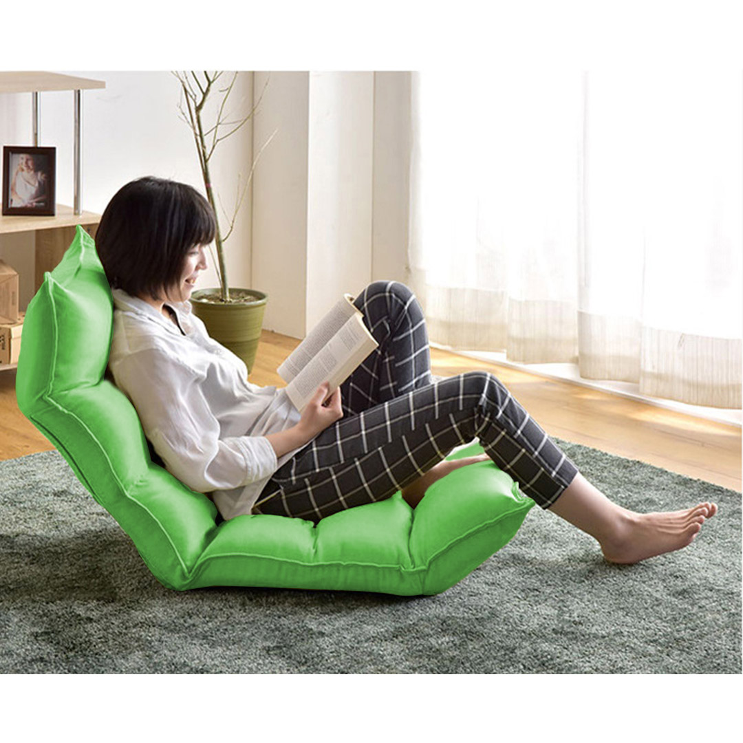 Soga 2X Foldable Tatami Floor Sofa Bed Meditation Lounge Chair Recliner Lazy Couch Green, Furniture, Living Room Furniture, Occasional Chairs, , ,  - Nz Depot 6