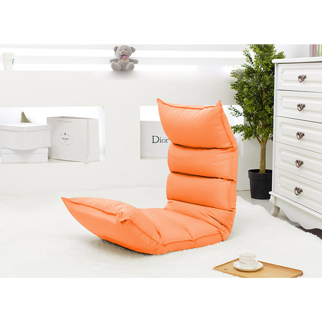 Soga 2X Foldable Tatami Floor Sofa Bed Meditation Lounge Chair Recliner Lazy Couch Orange, Furniture, Living Room Furniture, Occasional Chairs, , ,  - Nz Depot 3