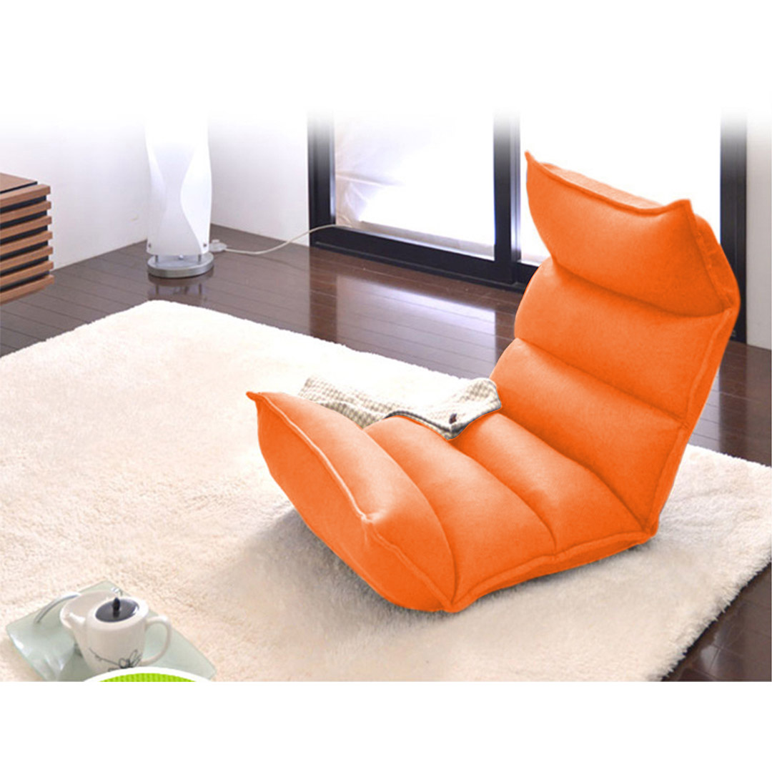 Soga 2X Foldable Tatami Floor Sofa Bed Meditation Lounge Chair Recliner Lazy Couch Orange, Furniture, Living Room Furniture, Occasional Chairs, , ,  - Nz Depot 4