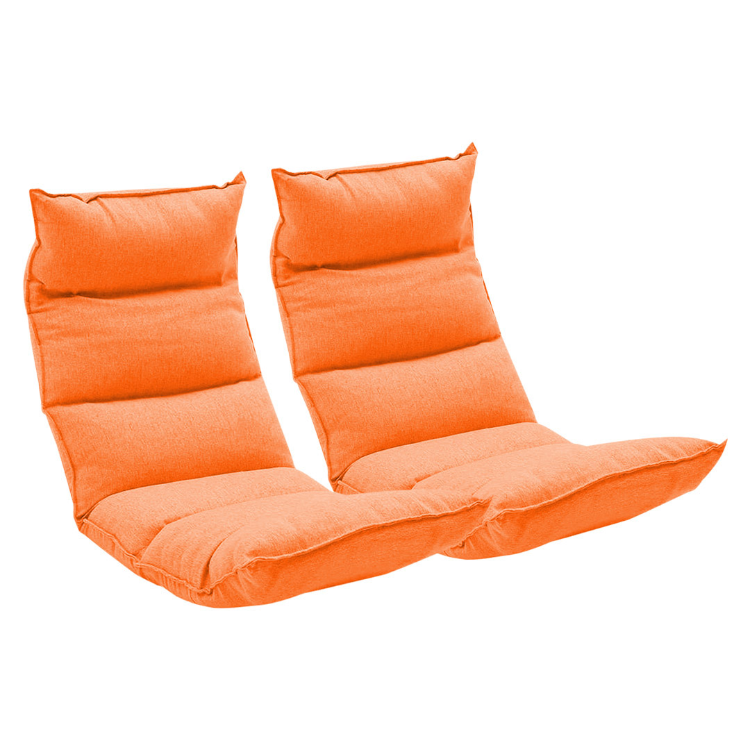 Soga 2X Foldable Tatami Floor Sofa Bed Meditation Lounge Chair Recliner Lazy Couch Orange, Furniture, Living Room Furniture, Occasional Chairs, , ,  - Nz Depot 1