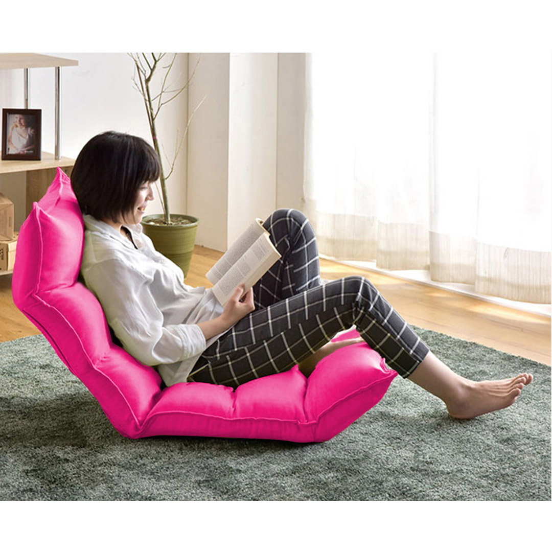 SOGA 2X Foldable Tatami Floor Sofa Bed Meditation Lounge Chair Recliner Lazy Couch Pink, Furniture, Living Room Furniture, Occasional Chairs, , ,  - NZ DEPOT 6