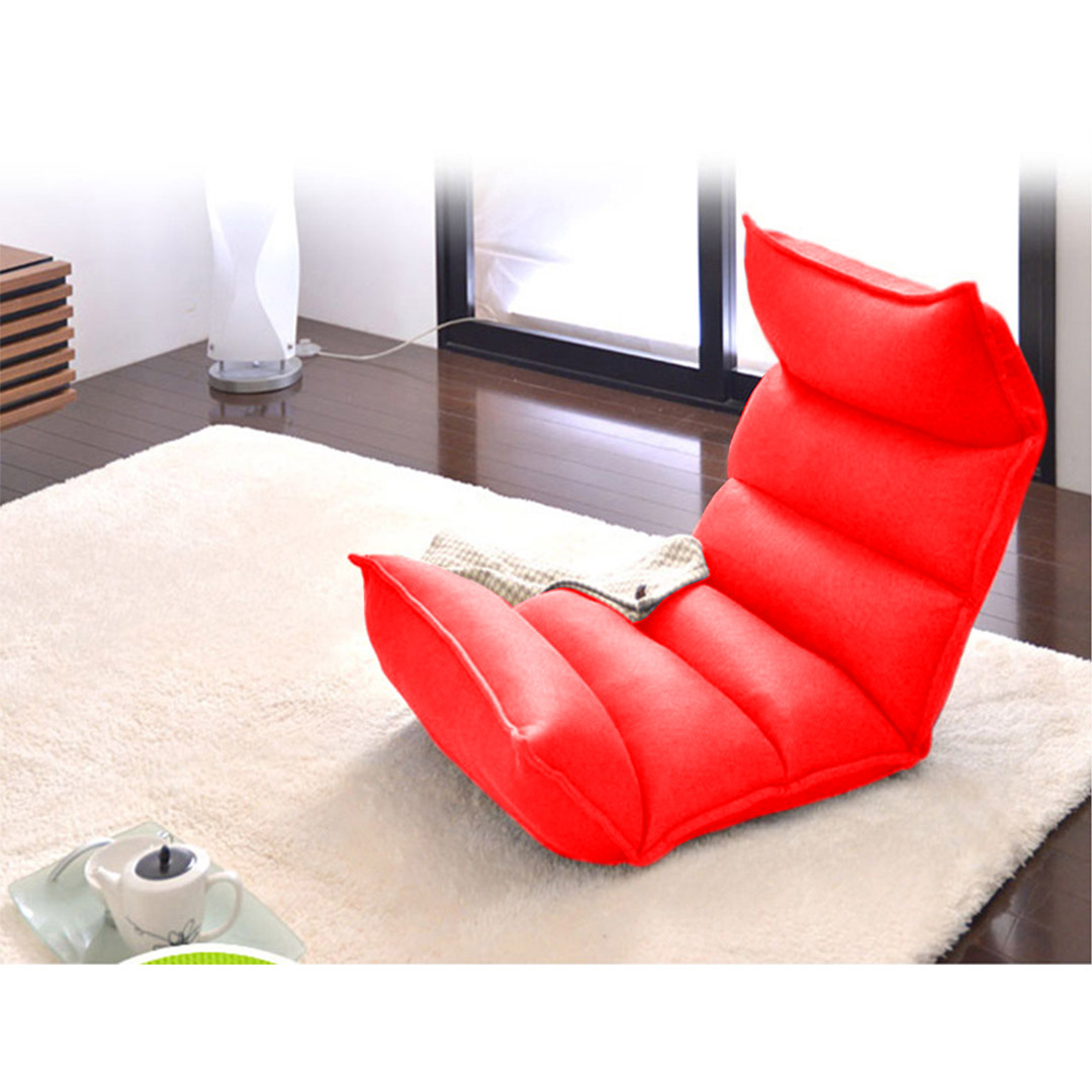 SOGA 2X Foldable Tatami Floor Sofa Bed Meditation Lounge Chair Recliner Lazy Couch Red, Furniture, Living Room Furniture, Occasional Chairs, , ,  - NZ DEPOT 4