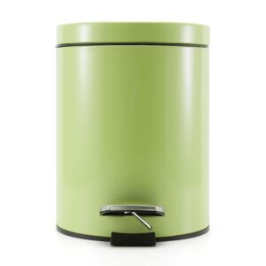 SOGA 2X Foot Pedal Stainless Steel Rubbish Recycling Garbage Waste Trash Bin Round 12L Green, Home & Living, Kitchen & Dining, Kitchen Storage, Kitchen Bins, ,  - NZ DEPOT 2