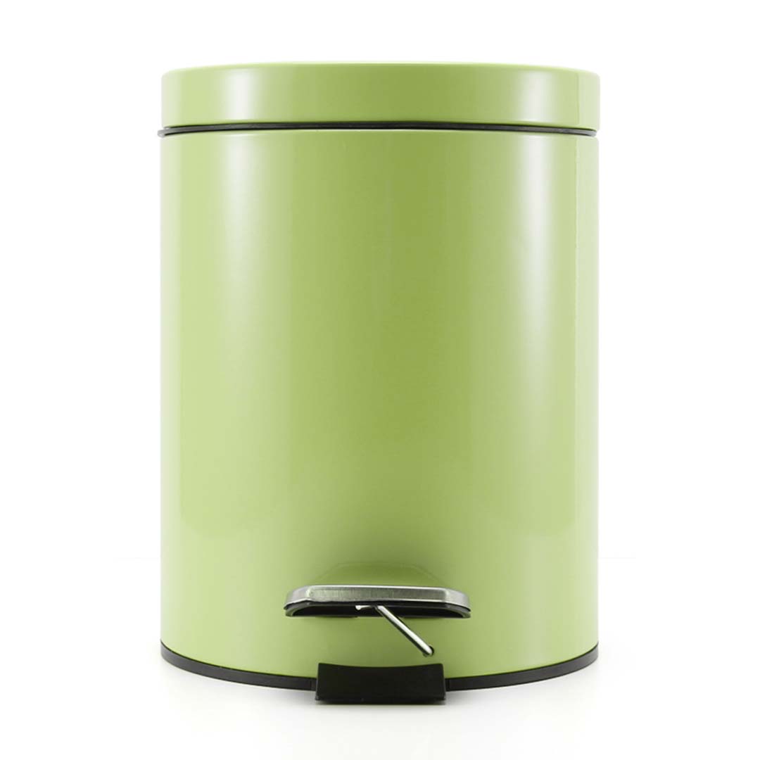 Soga 2X Foot Pedal Stainless Steel Rubbish Recycling Garbage Waste Trash Bin Round 12L Green, Home &Amp; Living, Kitchen &Amp; Dining, Kitchen Storage, Kitchen Bins, ,  - Nz Depot 2