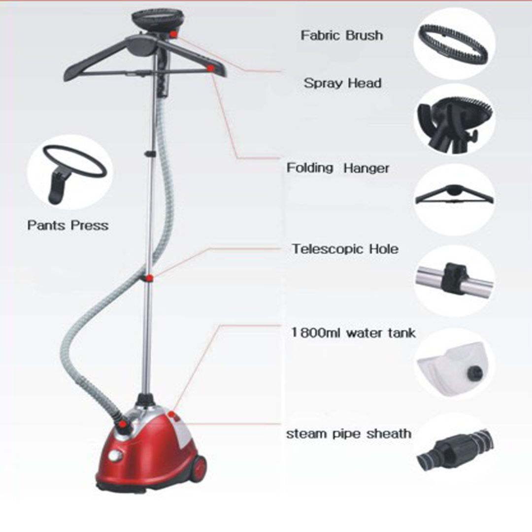 Soga 2X Garment Steamer Portable Cleaner Steam Iron Red, Electronics &Amp; Appliances, Appliances, Small Home Appliances, Irons &Amp; Steam Stations, Garment Steamers,  - Nz Depot 7