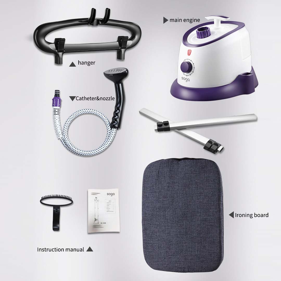 Soga 2X Garment Steamer Vertical Twin Pole Clothes 1700Ml 1800W Professional Steaming Kit Purple, Electronics &Amp; Appliances, Appliances, Small Home Appliances, Irons &Amp; Steam Stations, Garment Steamers,  - Nz Depot 7