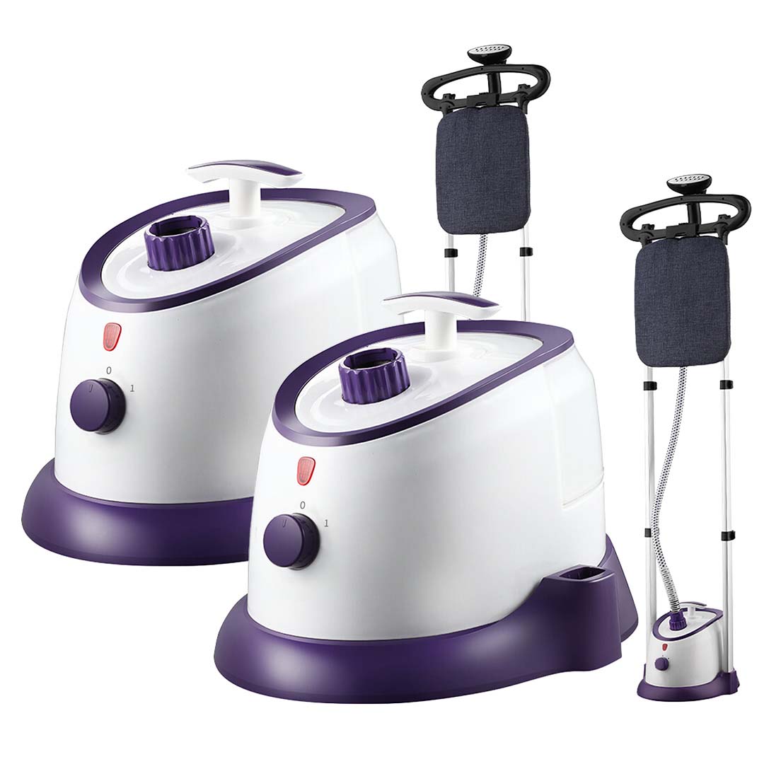 Soga 2X Garment Steamer Vertical Twin Pole Clothes 1700Ml 1800W Professional Steaming Kit Purple, Electronics &Amp; Appliances, Appliances, Small Home Appliances, Irons &Amp; Steam Stations, Garment Steamers,  - Nz Depot 1