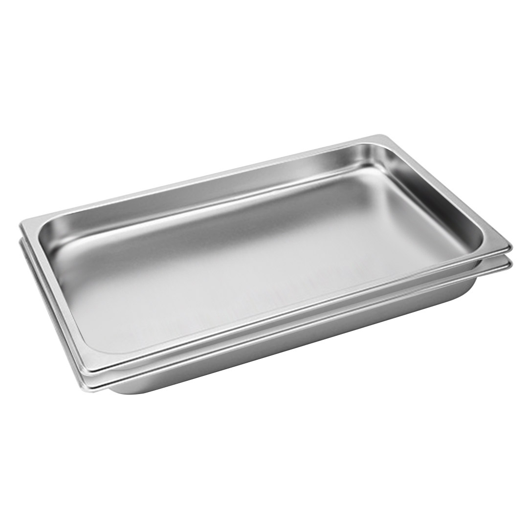 Soga 2X Gastronorm Gn Pan Full Size 1/1 Gn Pan 4Cm Deep Stainless Steel Tray, Home &Amp; Living, Kitchen &Amp; Dining, Bakeware, Baking Trays, ,  - Nz Depot 1