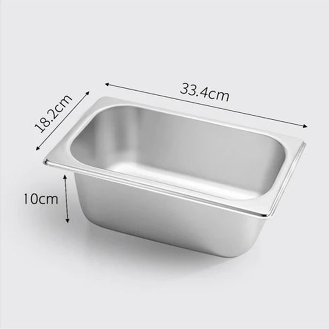 Soga 2X Gastronorm Gn Pan Full Size 1/3 Gn Pan 10Cm Deep Stainless Steel Tray, Home &Amp; Living, Kitchen &Amp; Dining, Bakeware, Baking Trays, ,  - Nz Depot 2