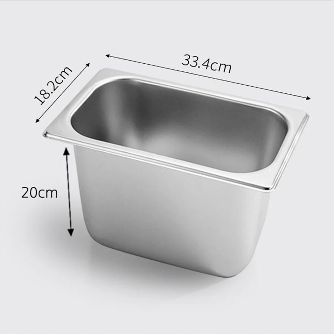 Soga 2X Gastronorm Gn Pan Full Size 1/3 Gn Pan 20Cm Deep Stainless Steel Tray, Home &Amp; Living, Kitchen &Amp; Dining, Bakeware, Baking Trays, ,  - Nz Depot 2